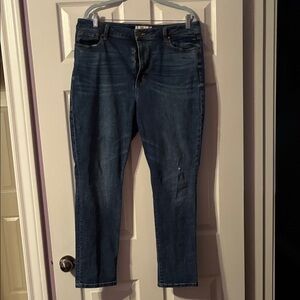 CAbi Dark Blue Straight Leg Jeans
